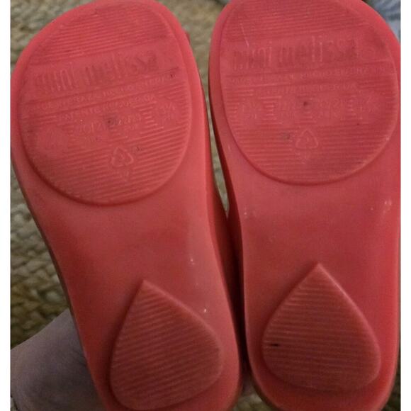 Melissa Shoes Mini Ultragirl Triple Bow Hot Pink Toddler 7c - Picture 5 of 6